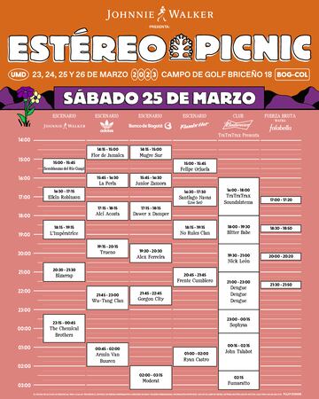 Esta es la programación de los aristas invitados en el FEP 2023 para el sábado 24 de marzo.