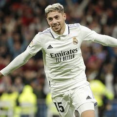 Valverde iguala marca de Sneijder y James en el Real Madrid