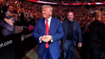 Donald Trump’s explosive entrance at UFC 316 shakes the Prudential Center