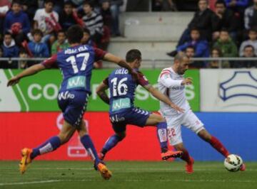 Aleix Vidal con Manuel Castellano y Didac Vila.