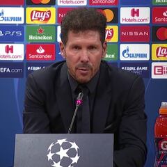 Rueda de prensa de Simeone tras el Leipzig - Atlético