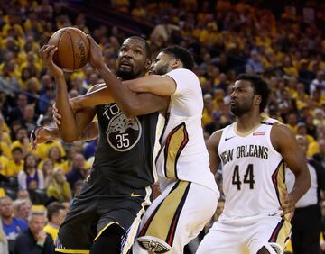 Kevin Durant y Anthony Davis.