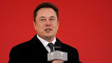 FILE PHOTO: Tesla CEO Elon Musk attends the Tesla Shanghai Gigafactory groundbreaking ceremony in Shanghai, China January 7, 2019. REUTERS/Aly Song/File Photo
