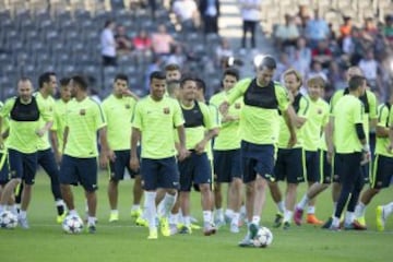 El último entrenamiento de los finalistas