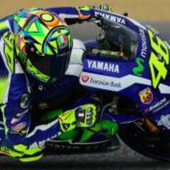 Jerez celebra la pole de Rossi con Lorenzo y Márquez tras él