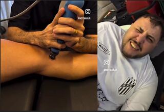 Neymar muestra el doloroso tratamiento al que se somete