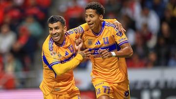 during the 3rd round match between Toluca and Tigres UANL as part of the Liga BBVA MX, Torneo Apertura 2025 at Nemesio Diez Stadium, on July 26, 2025 in Toluca, Estadio de Mexico, Mexico.