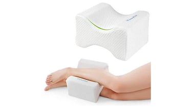 Tenemos la almohada para piernas ms vendida que ayuda a dormir sin dolores