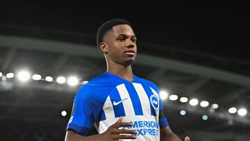 Ansu Fati, jugador del Brighton, durante un partido.