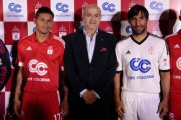 Durante la alianza estuvieron presentes: Luis Bedoya (FCF), Ramón Jesurún (Dimayor), Munir Falah, presidente de Cine Colombia y Oreste Sangiovanni, máximo dirigente de América de Cali.