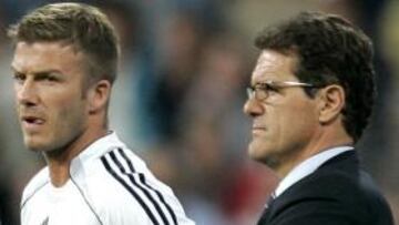 <b>¿SE VOLVERÁN A VER?</b> David Beckham y Fabio Capello podrían volver a coincidir, pero esta vez en la selección inglesa.