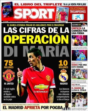 Portadas de la prensa deportiva