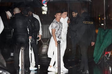 Several PSG team-mates and their partners joined Neymar as he celebrated his birthday at an all-white-themed bash at a Paris nightclub on Sunday.