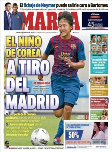 Portadas de la prensa deportiva