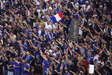 Aficionados de la selección de Francia.