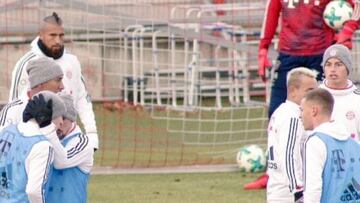 Pelea entre James y Rudy en el entrenamiento del Bayern