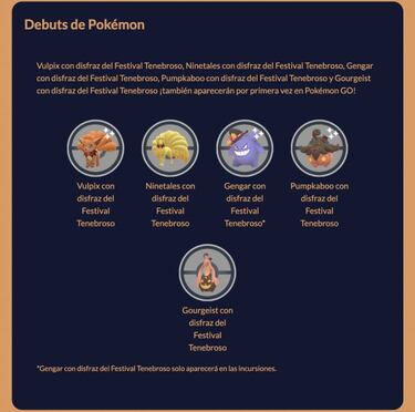 Todo lo que debes saber para disfrutar de la Parte 2 del evento de Halloween en Pokémon GO
