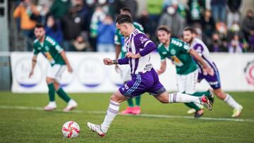Roque Mesa transformó el primer penalti que le pitan al Real Valladolid este año.