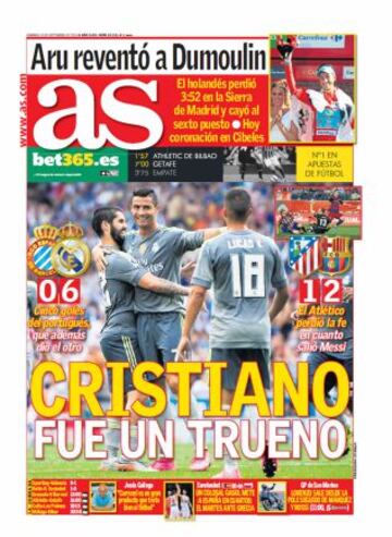 Las portadas de AS de septiembre