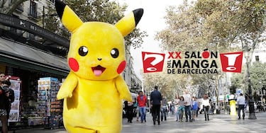 Pikachu está de fiesta por las calles de Barcelona