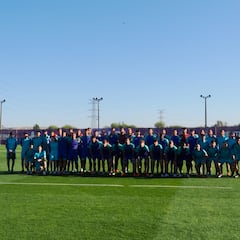 Primer entrenamiento en los Anexos con algunas ausencias