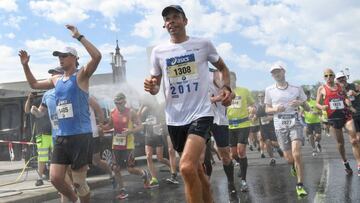 Participantes en la 40º Maratón de Estocolmo.