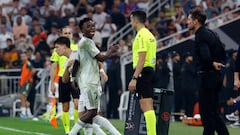 Simeone and Vinicius see yellow after Super Cup spat