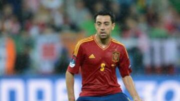 Xavi batió el ´record de pases y de pases bien ejecutados en un partido de la Eurocopa.