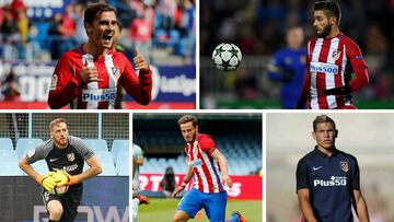 Griezmann, Carrasco, Oblak, Sa&uacute;l y Lucas. 