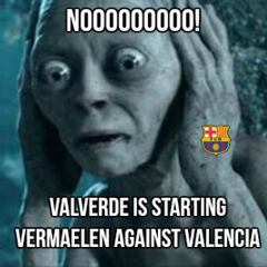 Valencia-Barcelona memes, gags, quips and jokes