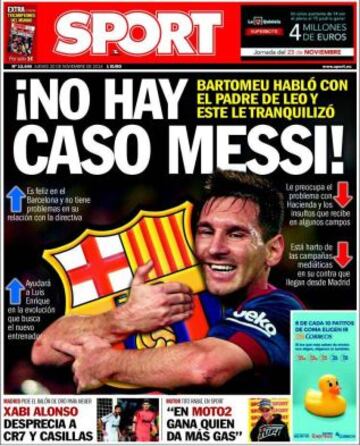 Portadas de la prensa deportiva