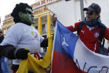 Las mejores imágenes de la previa del Ecuador - Chile