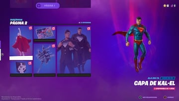 P&aacute;gina 2 de las recompensas de Superman en la Temporada 7 de Fortnite