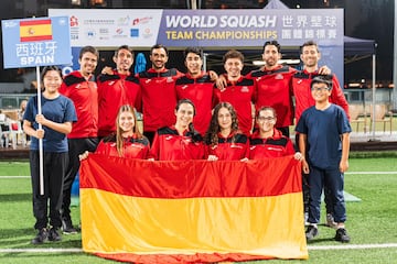 La Seleccin de squash, en los Mundiales por equipos de Hong Kong.