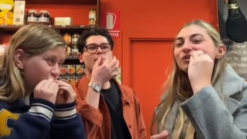 Tres estadounidenses prueban el jamón ibérico por primera vez y dejan un ‘recado’: “Pensaba que iba a saber a tocino”