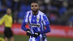 En Nesyri celebra un gol con el Legan&eacute;s.