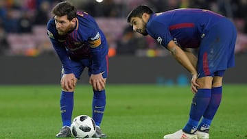 Messi, cinco partidos sin marcar; y Su&aacute;rez, 889 d&iacute;as sin hacer gol fuera en Champions.