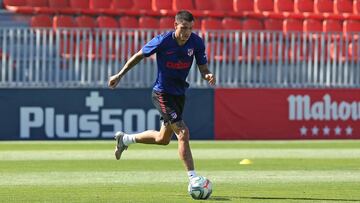 Giménez, hoy con el grupo.