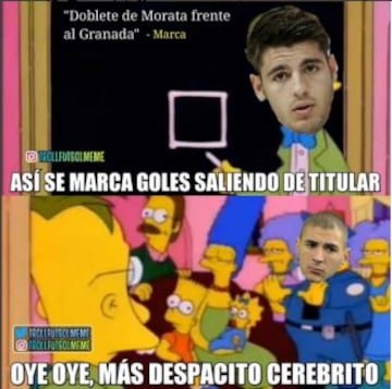 Granada-Real Madrid: Los memes de Morata, James y Benzema