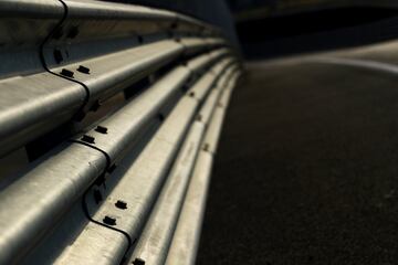 Detalle del quitamiedos del circuito británico.