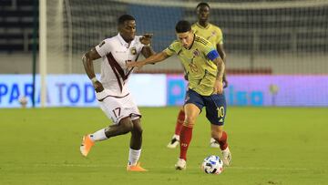 Historial entre Colombia y Venezuela por Eliminatorias.