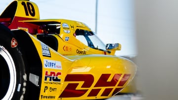 Álex Palou con el Chip Ganassi, en el test de la IndyCar en Sebring.