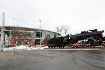 Alrededores del estadio del Lokomotiv de Moscú.