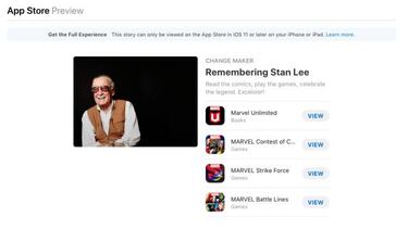 La App Store homenajea a Stan Lee con su nueva sección de apps