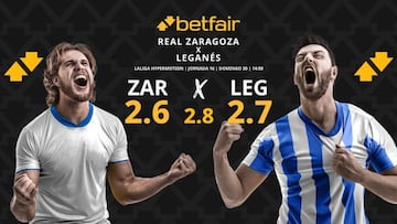 Real Zaragoza vs. CD Leganés: horario, dónde ver, pronósticos y clasificación