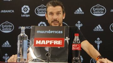 Juan Carlos Unzué, en sala de Prensa.