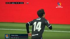 La eclosión de Kubo este año es una cosa muy seria: golazo tremendo