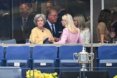 La Jefa de Gabinete de la Casa Blanca, Susie Wiles; la Fiscal General, Pam Bondi; y la Secretaria de Prensa, Karoline Leavitt.
