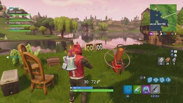 Una de las palomas de arcilla de Fortnite Battle Royale: realmente es una máquina de tiro al plato