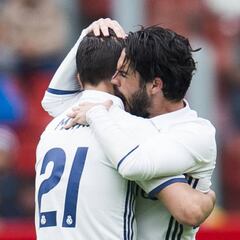 Uno por uno: Morata se sumó a la fiesta de Isco en El Molinón